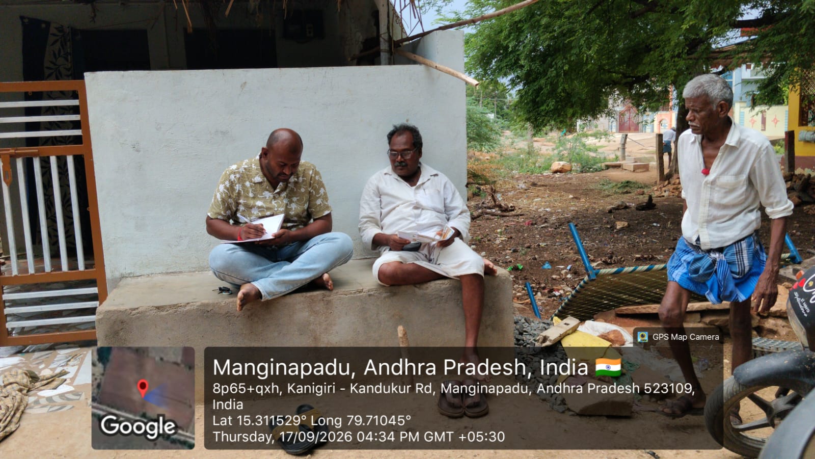 VARAHIDEVI team discussing storage needs with farmers